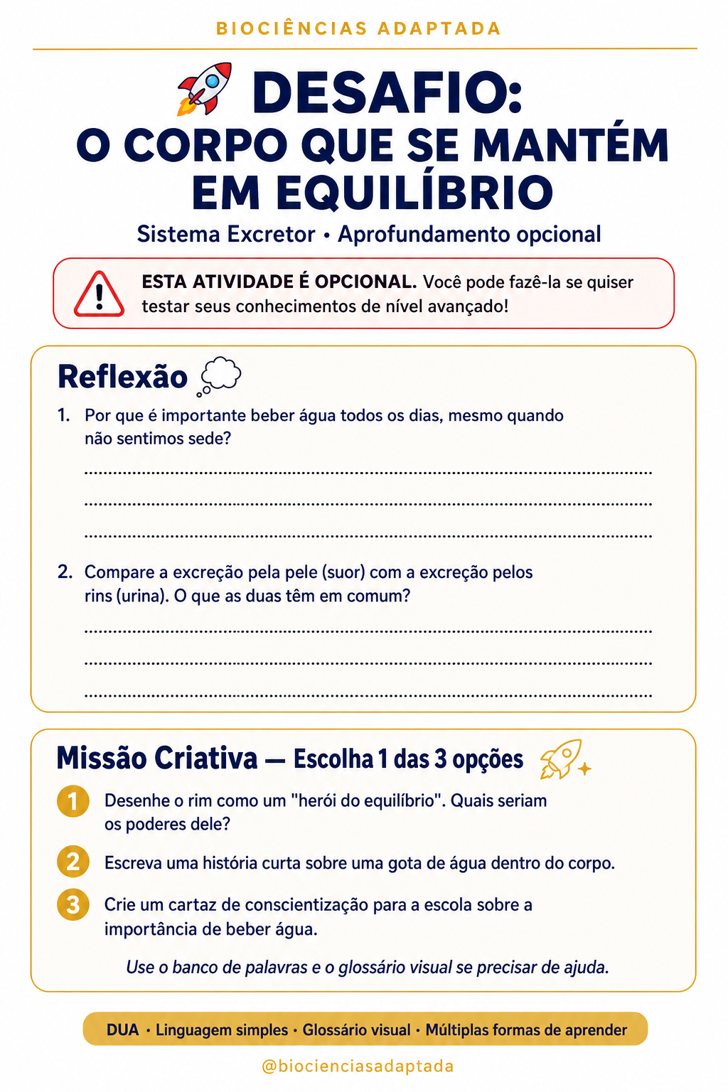 Página de amostra