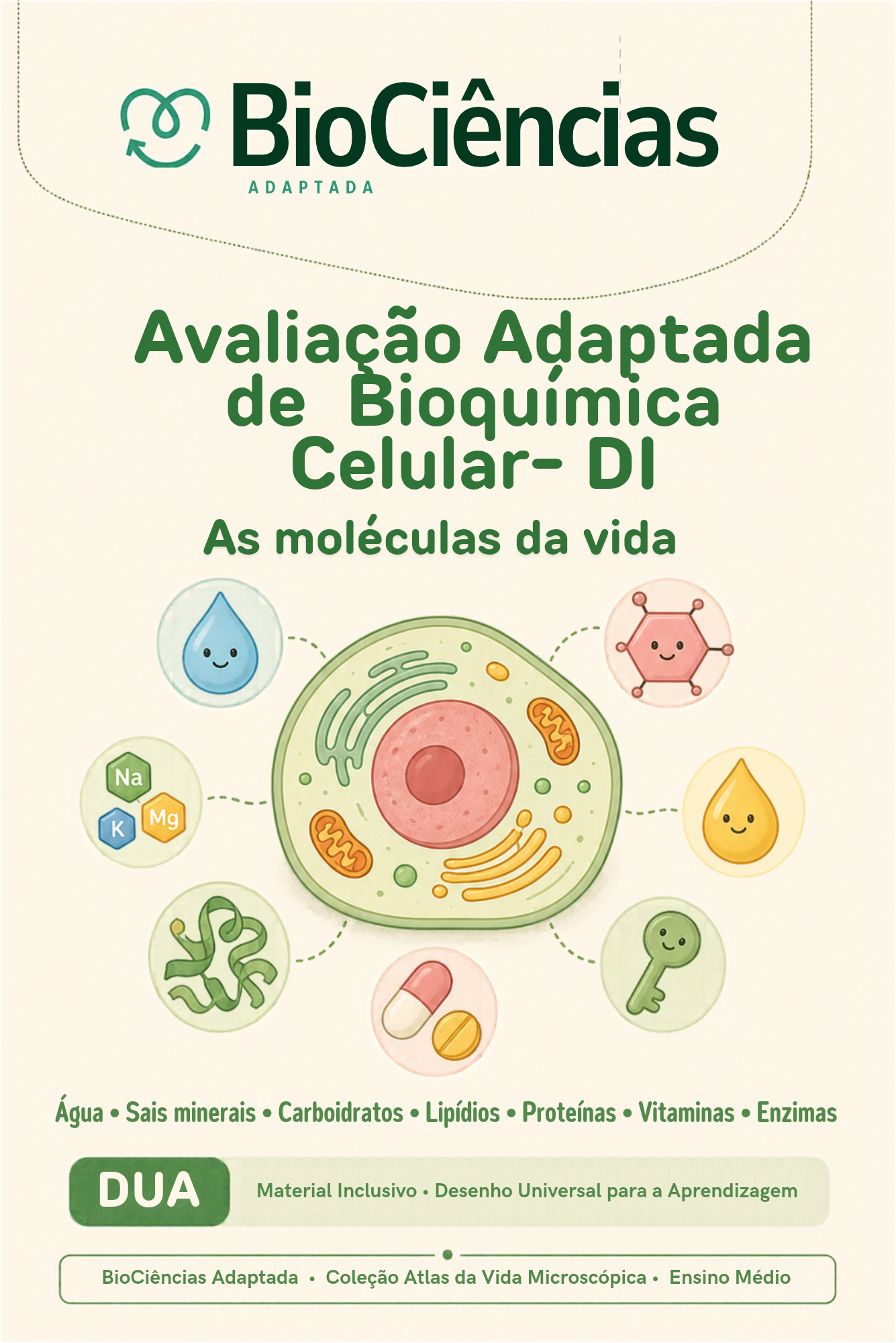 Capa de Avaliação Adaptada- Bioquímica Celular
