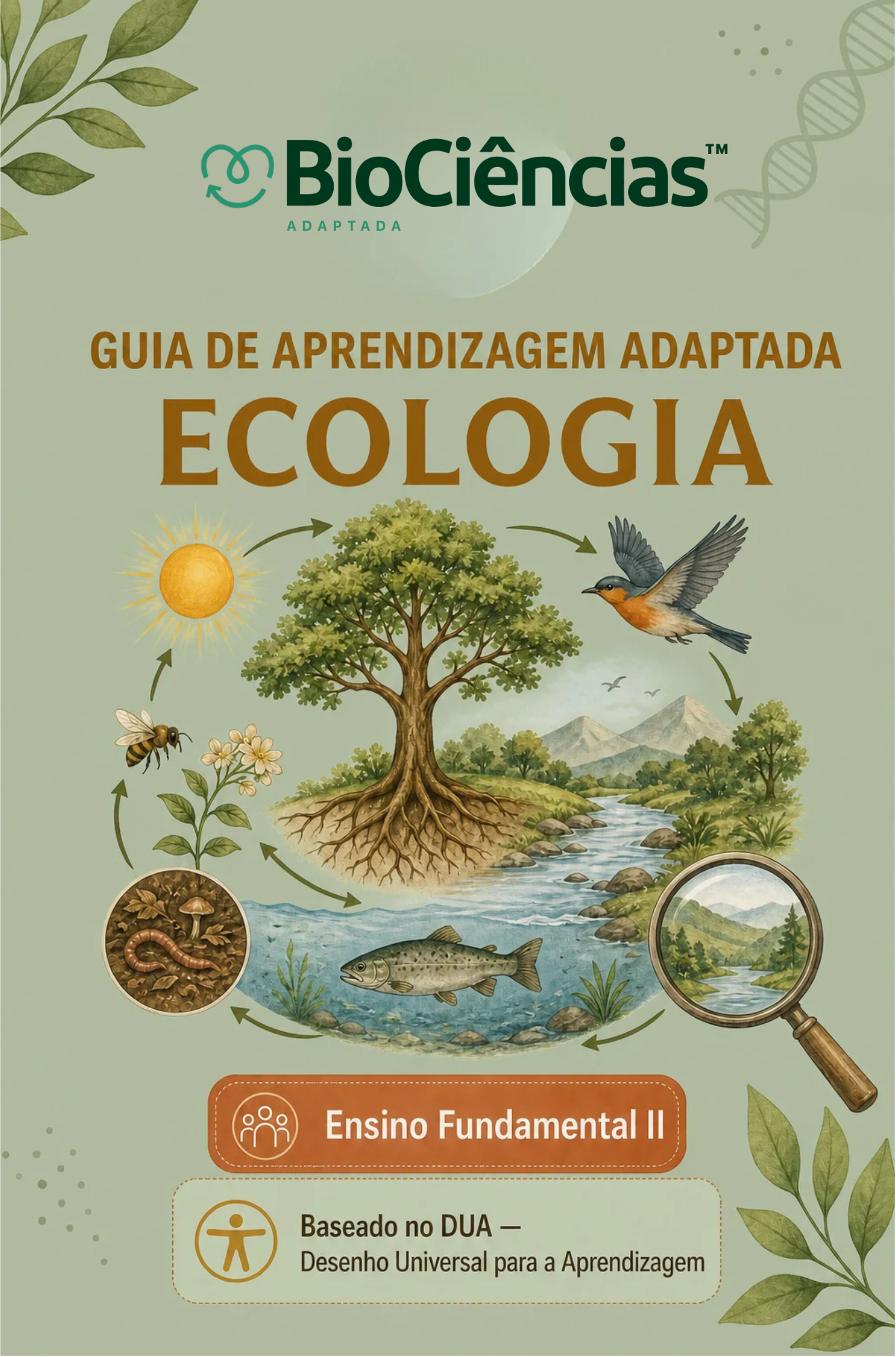Capa de Guia de Aprendizagem Adaptada - Ecologia