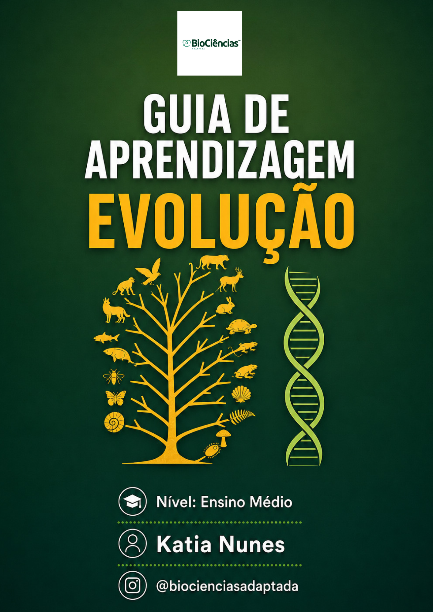 Capa de Guia de Aprendizagem Adaptada Evolução
