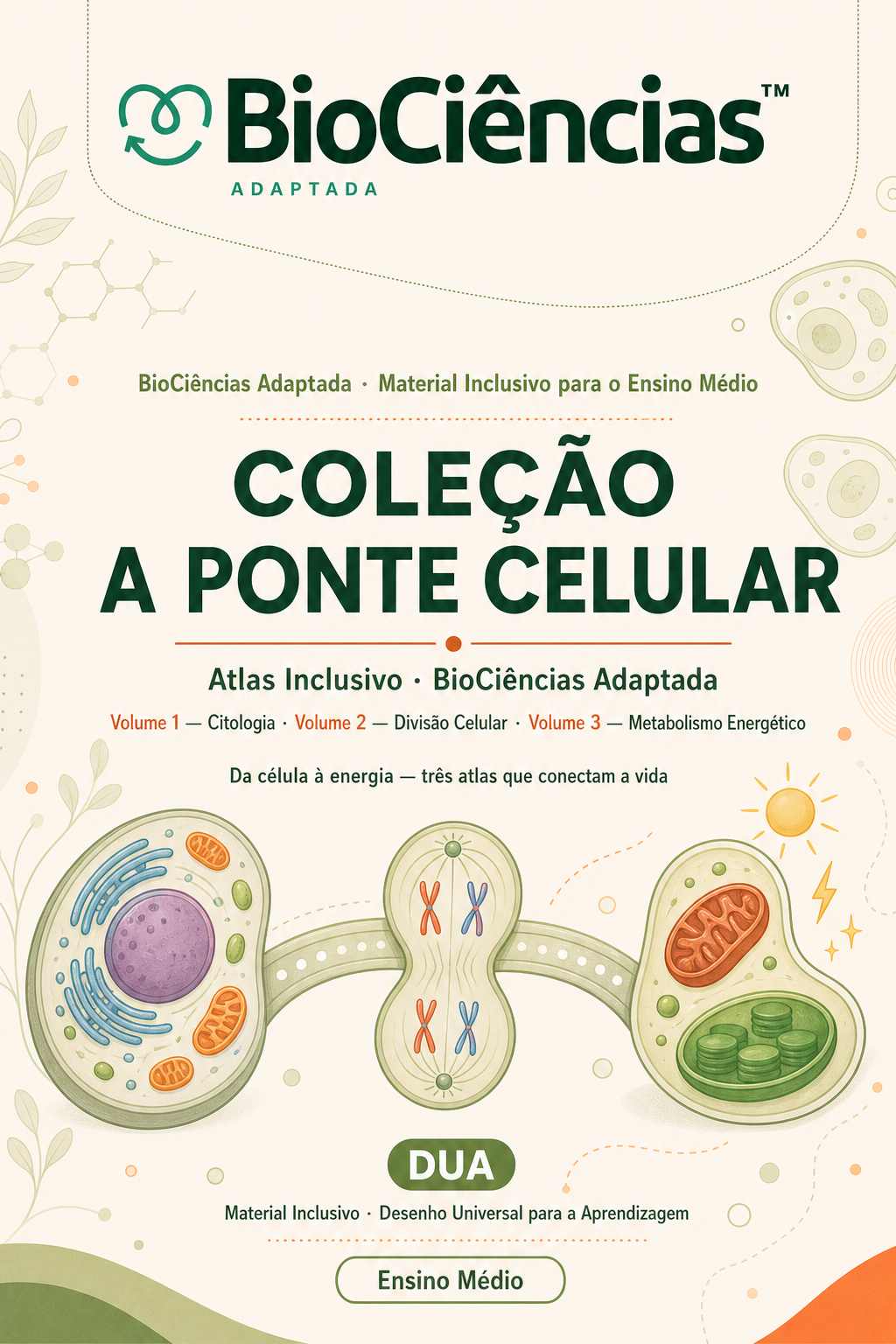 Capa de Kit Coleção Ponte Celular- Citologia/ Divisão Celular/ Metabolismo Energético