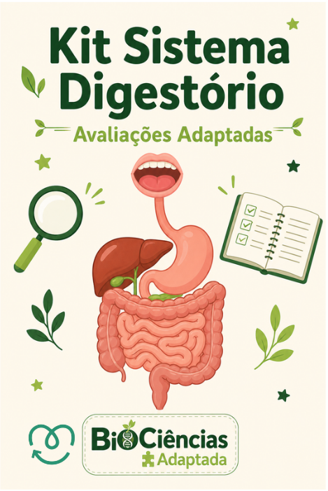Capa de Kit Sistema Digestório e Alimentos- Guia + Avaliação