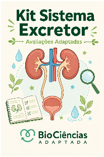 Capa de Kit Sistema Excretor- Guia + Avaliação Adaptada