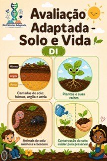 Capa de Avaliação adaptada: solo e vida